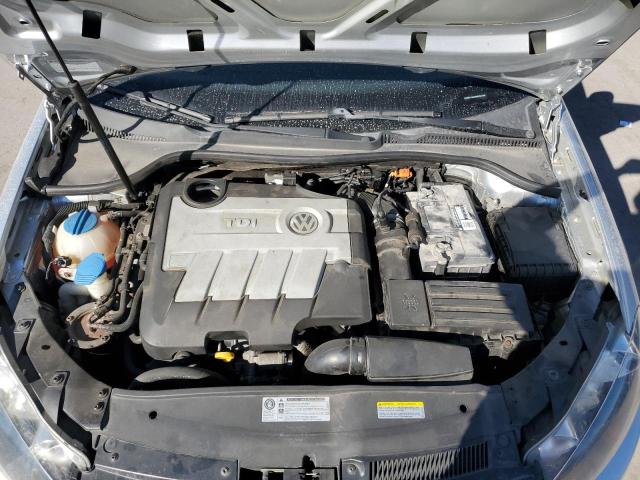 3VWPL7AJ0DM694758 - 2013 VOLKSWAGEN JETTA TDI SILVER photo 12