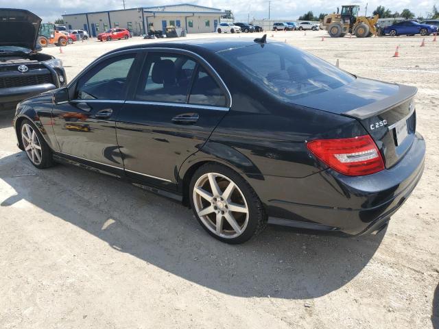 WDDGF4HB1ER306501 - 2014 MERCEDES-BENZ C 250 BLACK photo 2