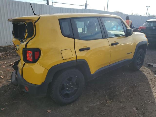 ZACCJBAB1HPG14115 - 2017 JEEP RENEGADE SPORT YELLOW photo 3