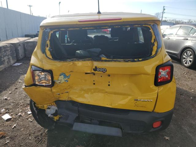 ZACCJBAB1HPG14115 - 2017 JEEP RENEGADE SPORT YELLOW photo 6