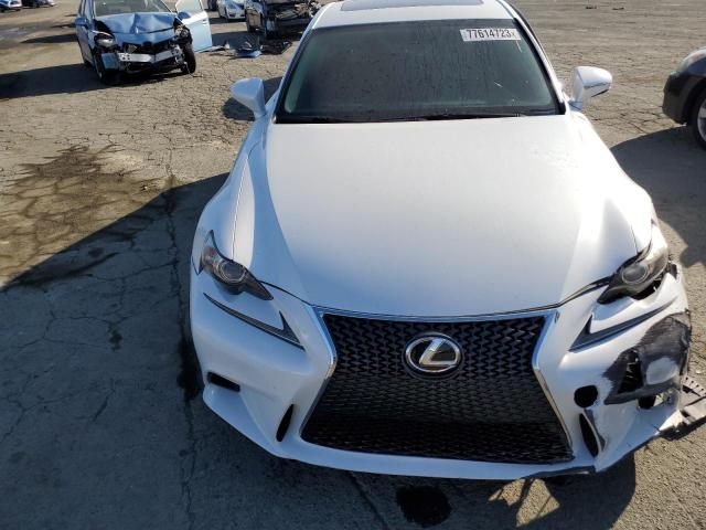 JTHBF1D22E5004830 - 2014 LEXUS IS 250 WHITE photo 5