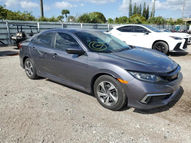 2HGFC2F6XLH592713 - 2020 HONDA CIVIC LX GRAY photo 4