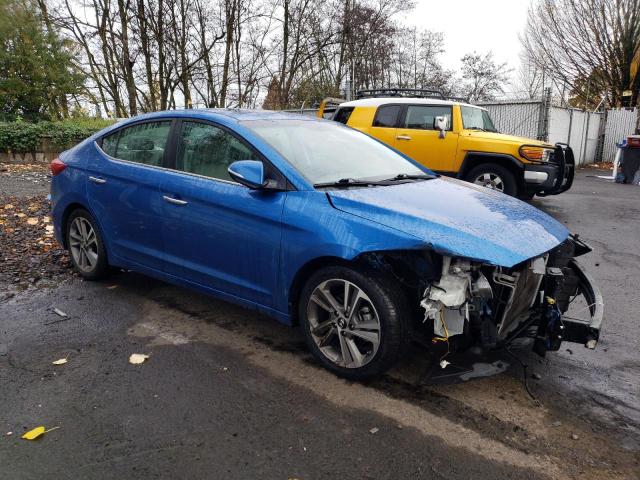 5NPD84LF9HH067860 - 2017 HYUNDAI ELANTRA SE BLUE photo 4