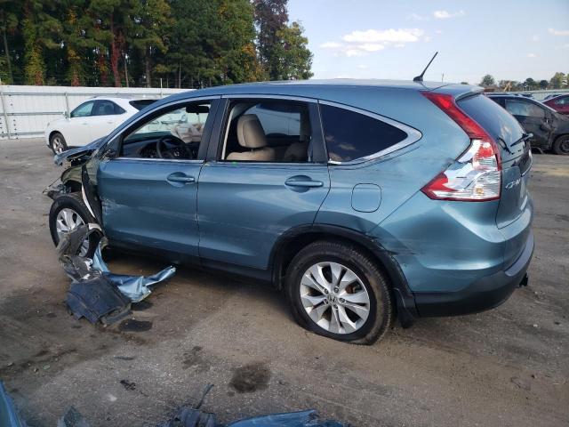 2HKRM3H52EH556348 - 2014 HONDA CR-V EX TEAL photo 2