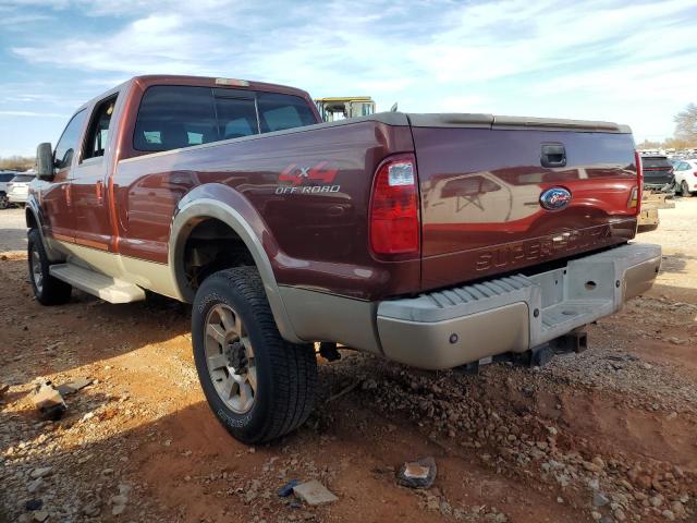 1FTWW31R28EA16576 - 2008 FORD F350 SRW SUPER DUTY BURGUNDY photo 2