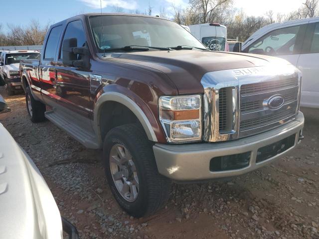 1FTWW31R28EA16576 - 2008 FORD F350 SRW SUPER DUTY BURGUNDY photo 4