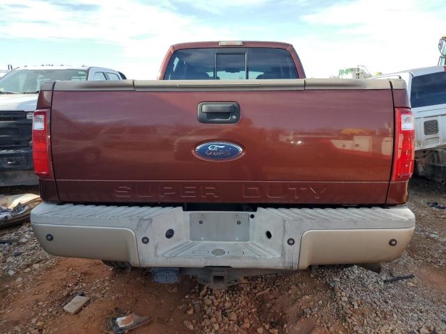 1FTWW31R28EA16576 - 2008 FORD F350 SRW SUPER DUTY BURGUNDY photo 6