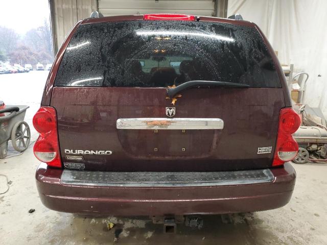 1D4HB58D84F156083 - 2004 DODGE DURANGO LIMITED MAROON photo 6