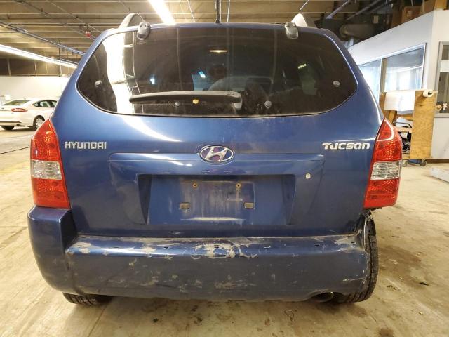 KM8JM12B38U858706 - 2008 HYUNDAI TUCSON GLS BLUE photo 6