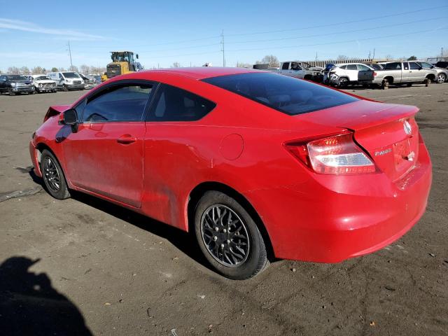 2HGFG3B52DH516184 - 2013 HONDA CIVIC LX RED photo 2