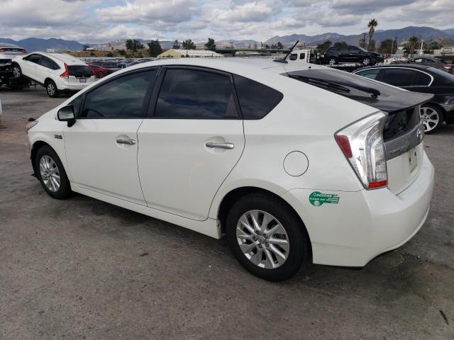 JTDKN3DP5E3060932 - 2014 TOYOTA PRIUS PLUG WHITE photo 2