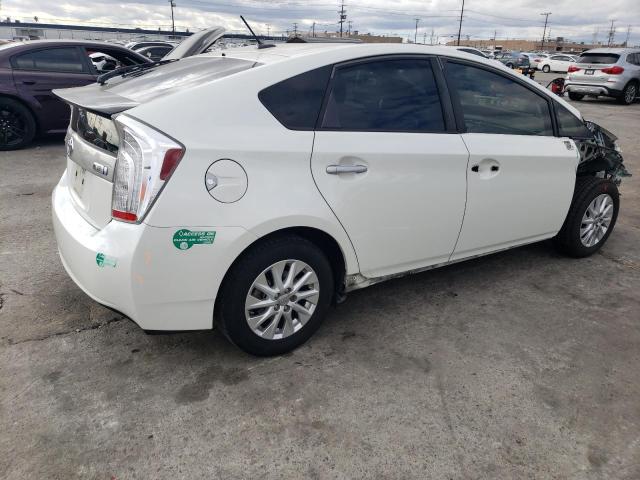 JTDKN3DP5E3060932 - 2014 TOYOTA PRIUS PLUG WHITE photo 3