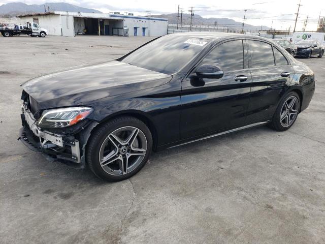 WDDWF8EB7LR543563 - 2020 MERCEDES-BENZ C 300 4MATIC BLACK photo 1