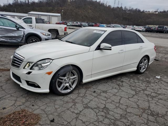 WDDHF9AB1BA321568 - 2011 MERCEDES-BENZ E 550 4MATIC WHITE photo 1