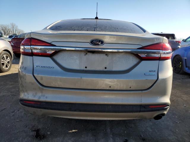 3FA6P0HD1HR128729 - 2017 FORD FUSION SE TAN photo 6