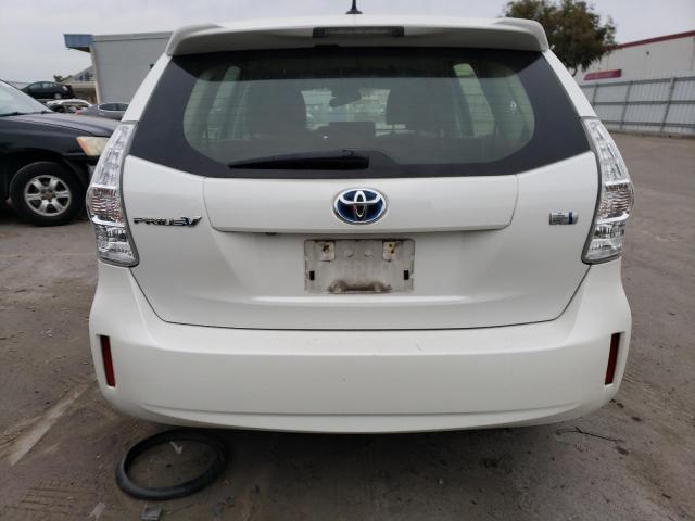 JTDZN3EU3C3161564 - 2012 TOYOTA PRIUS V WHITE photo 6