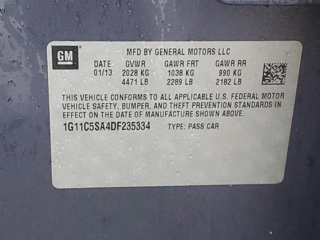 1G11C5SA4DF235334 - 2013 CHEVROLET MALIBU 1LT 蓝色 照片 12