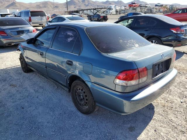 1HGEJ6623VL034763 - 1997 HONDA CIVIC DX GREEN photo 2