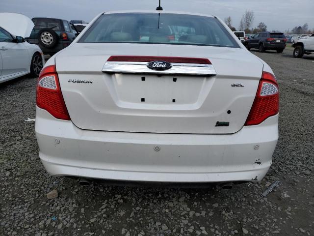 3FAHP0JG4AR267675 - 2010 FORD FUSION SEL WHITE photo 6