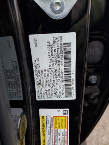 1HGCV1F39NA046452 - 2022 HONDA ACCORD SPORT BLACK photo 13