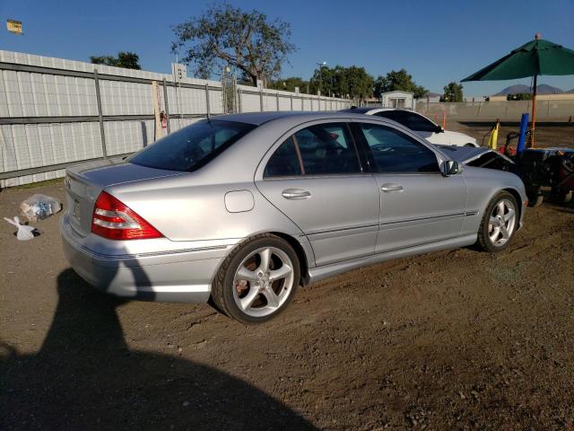 WDBRF52H46F743609 - 2006 MERCEDES-BENZ C 230 SILVER photo 3