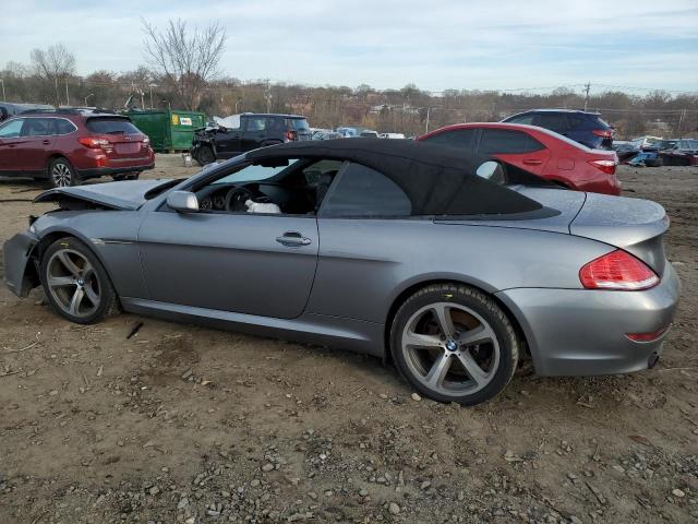 WBAEB53569CX64383 - 2009 BMW 650 I GRAY photo 2