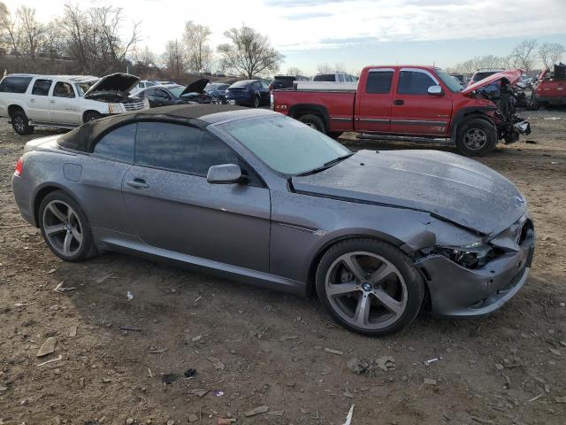 WBAEB53569CX64383 - 2009 BMW 650 I GRAY photo 4