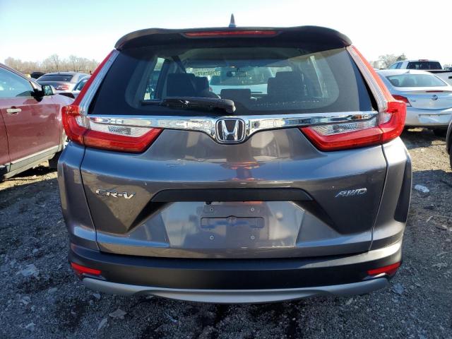 2HKRW6H33JH223743 - 2018 HONDA CR-V LX GRAY photo 6