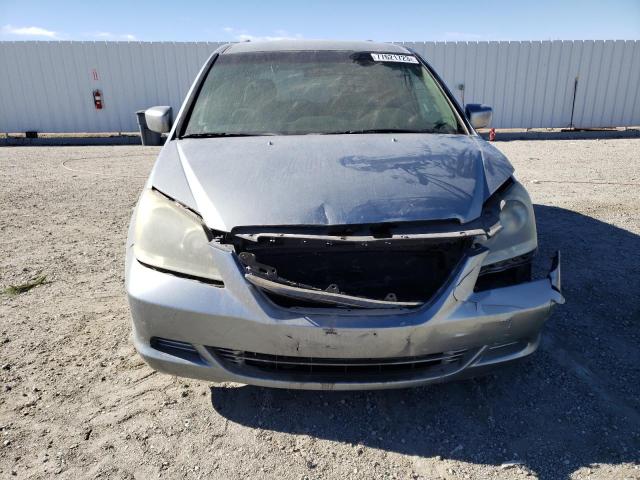 5FNRL38405B071831 - 2005 HONDA ODYSSEY EX GRAY photo 5