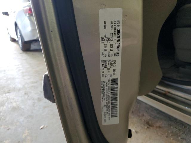 2C4RC1BG9CR326582 - 2012 CHRYSLER TOWN & COU TOURING 金色 照片 13