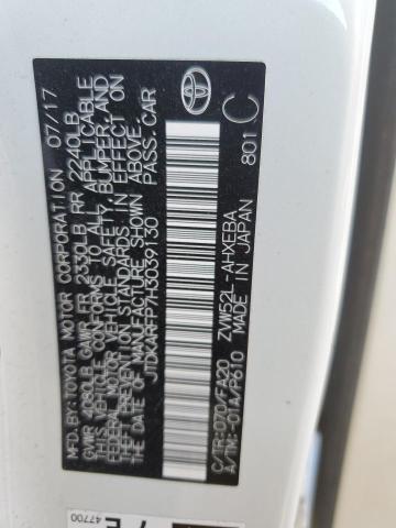 JTDKARFP7H3039130 - 2017 TOYOTA PRIUS PRIM 白色 照片 13