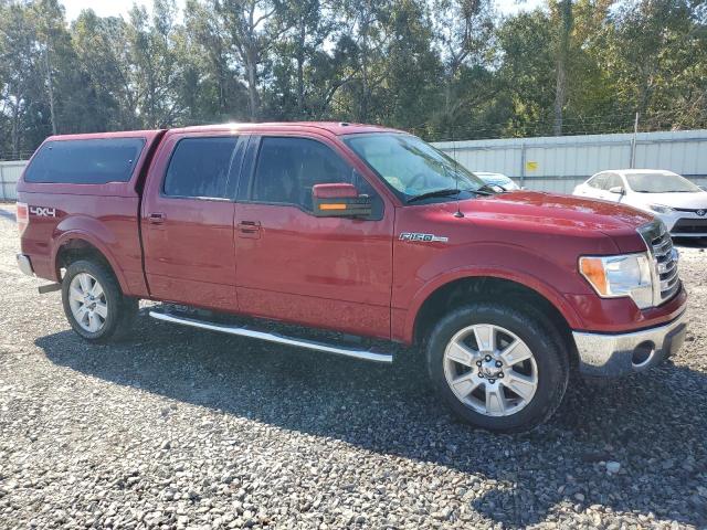 1FTFW1EFXDFC02584 - 2013 FORD F150 SUPERCREW RED photo 4