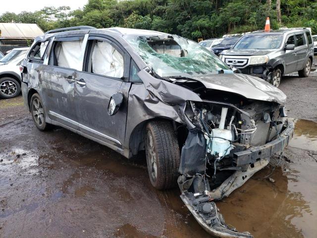 5TDXZ3DCXHS809587 - 2017 TOYOTA SIENNA SE GRAY photo 4