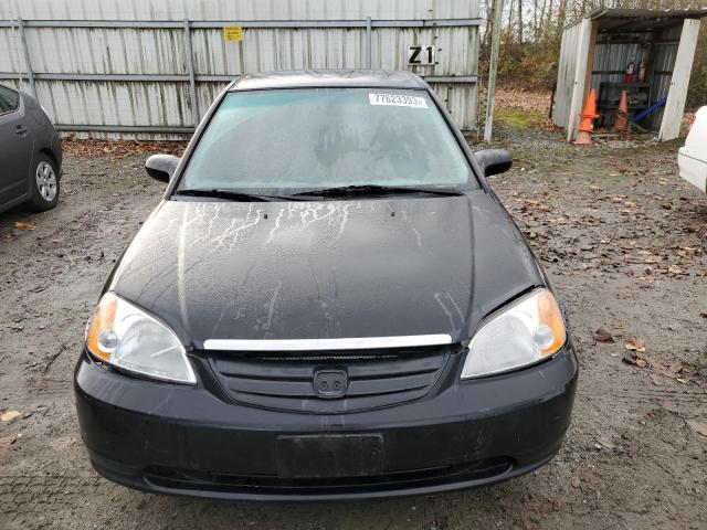 2HGES16562H565118 - 2002 HONDA CIVIC LX BLACK photo 5