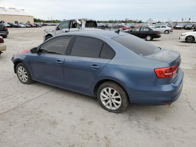 3VWD17AJXFM325644 - 2015 VOLKSWAGEN JETTA SE BLUE photo 2