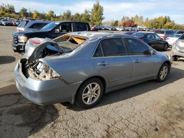 1HGCM56807A070633 - 2007 HONDA ACCORD EX BLUE photo 3