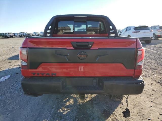 1N6AA1ED9MN514583 - 2021 NISSAN TITAN SV RED photo 6