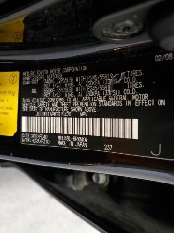 JTEEW41A982015420 - 2008 TOYOTA HIGHLANDER HYBRID BLACK photo 13