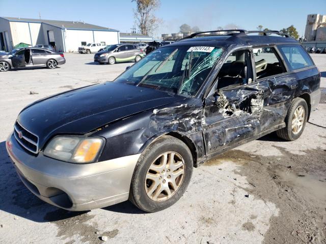 4S3BH686017624242 - 2001 SUBARU LEGACY OUTBACK LIMITED BLACK photo 1