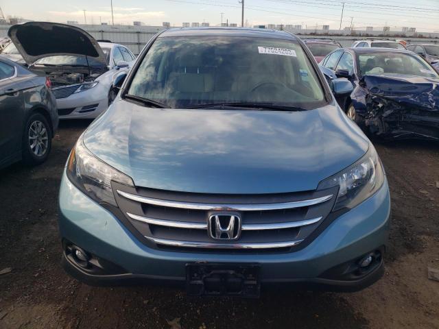 5J6RM4H55DL008936 - 2013 HONDA CR-V EX TEAL photo 5