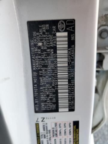 2T1KR32E86C606010 - 2006 TOYOTA COROLLA MA XR WHITE photo 12