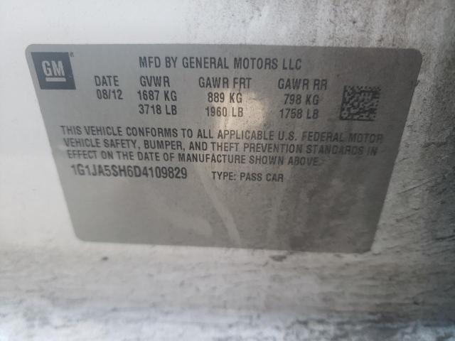 1G1JA5SH6D4109829 - 2013 CHEVROLET SONIC LS Ağ foto 12