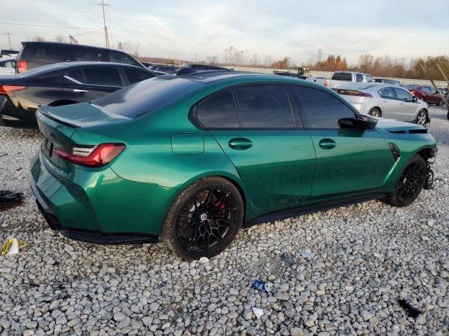 WBS43AY01NFN12110 - 2022 BMW M3 COMPETITION GREEN photo 3