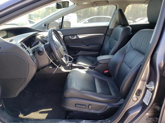 19XFB2F94EE025665 - 2014 HONDA CIVIC EXL ნაცრისფერი ფოტო 7