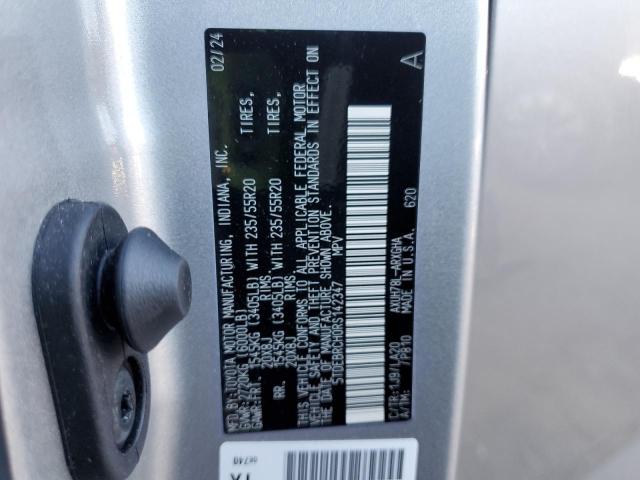 5TDEBRCH0RS142347 - 2024 TOYOTA HIGHLANDER HYBRID LIMITED SILVER photo 14