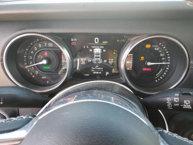 1C4JJXP63NW274415 - 2022 JEEP WRANGLER U SAHARA 4XE WHITE photo 9