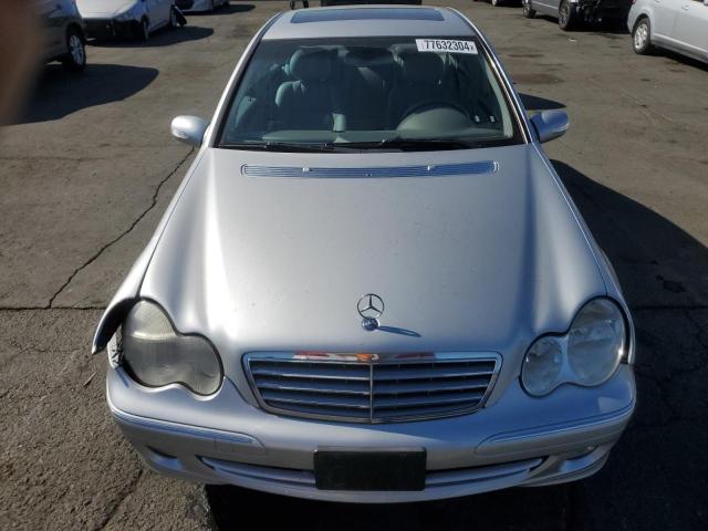 WDBRF81J35F661648 - 2005 MERCEDES-BENZ C 240 4MATIC SILVER photo 5