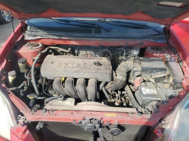 2T1KR32E17C665062 - 2007 TOYOTA COROLLA MA XR RED photo 12