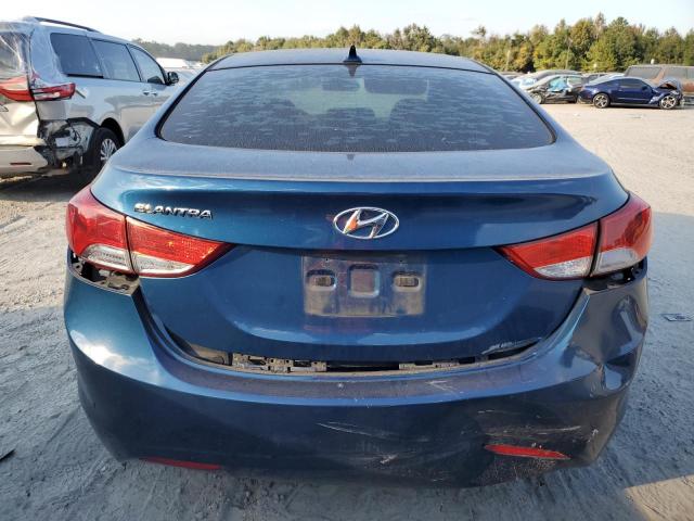 KMHDH4AE7DU958414 - 2013 HYUNDAI ELANTRA GLS BLUE photo 6