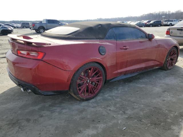 1G1FK3D6XJ0131659 - 2018 CHEVROLET CAMARO ZL1 RED photo 3